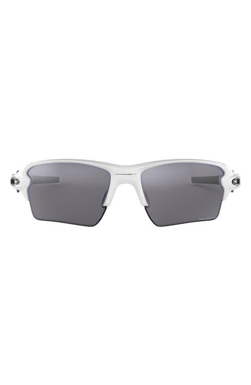 Oakley Mens OO9188 Flak 2.0 XL 59mm Rectangle Sunglasses - Polished White/Prizm Field Product Image