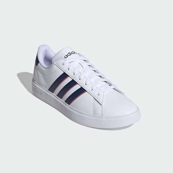 adidas Grand Court Shoes Cloud White 8 Mens Product Image