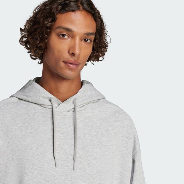 adidas Essentials Loose-Fit 3 Bar Logo French Terry Hoodie Medium Grey Heather L Mens Product Image