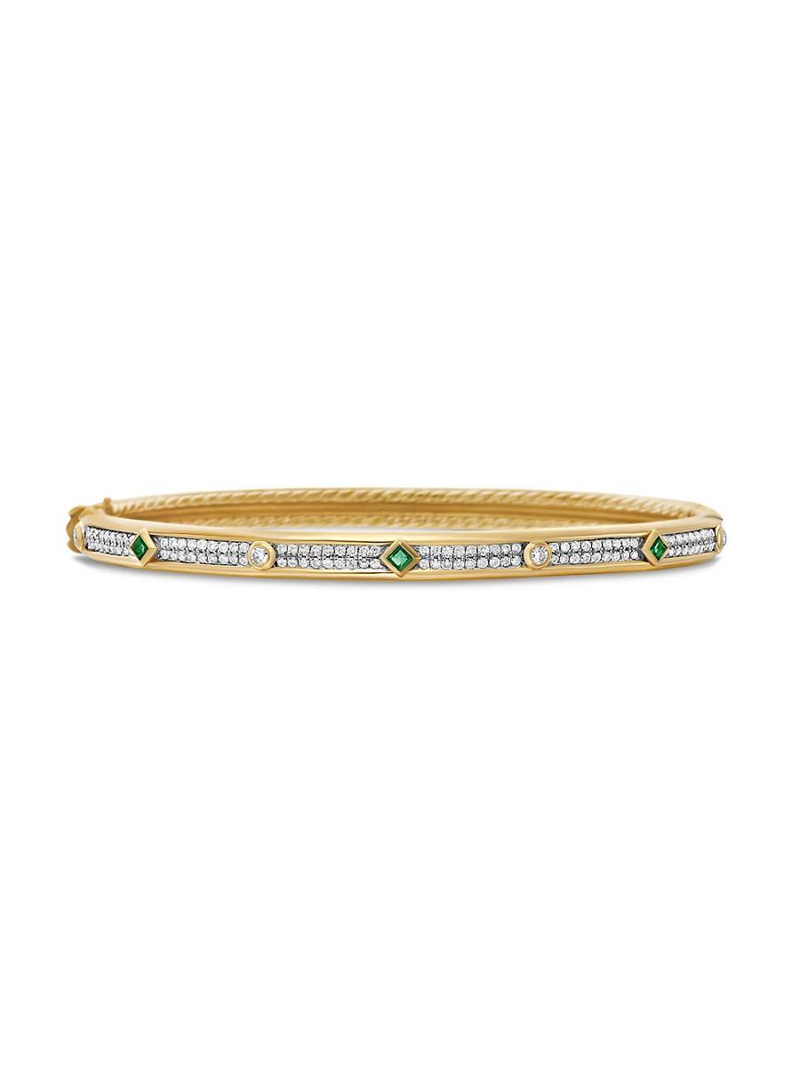 Womens Modern Renaissance Bangle Bracelet in 18K Yellow Gold Product Image