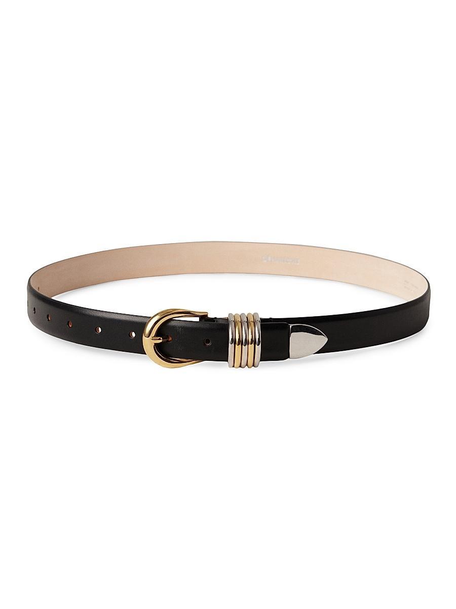Womens Hollyhock Mixed Metal Leather Belt Product Image