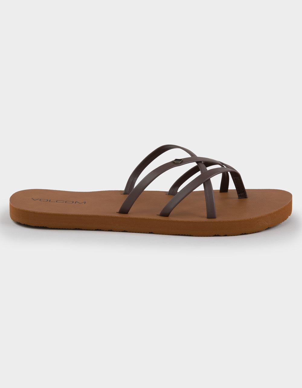 VOLCOM New School II Womens Thong Sandals - BLACK Product Image