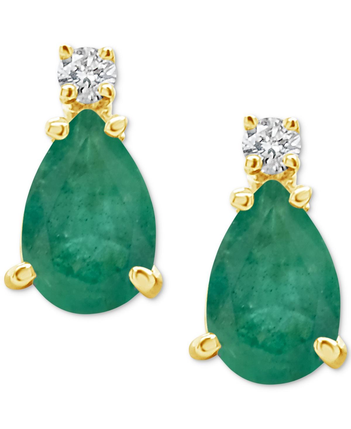 Celebration Gems 14k Gold Pear-Shaped Ruby & Diamond Accent Earrings, Women's, 14k Whgold Product Image
