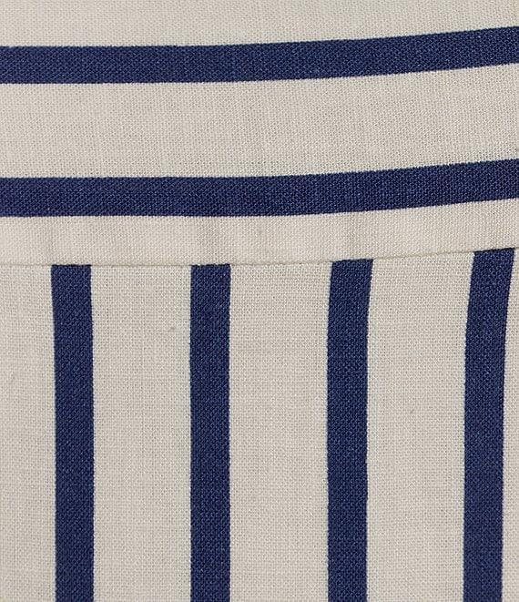 A Loves A Striped Sleeveless Tie Shoulder Smocked Back Tiered Maxi Dress Product Image