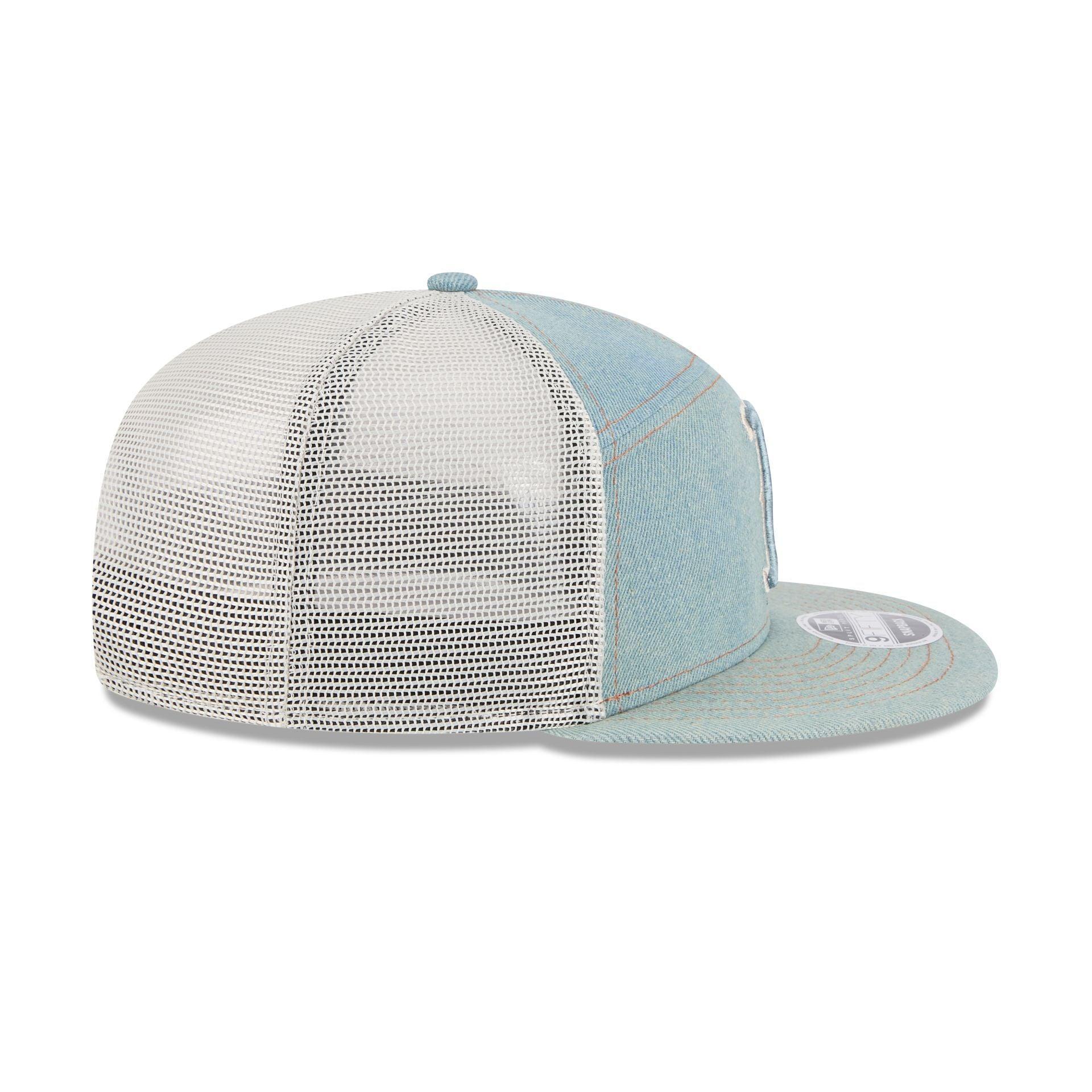 Chicago Cubs Denim Split Panel 9FIFTY Trucker Hat Male Product Image