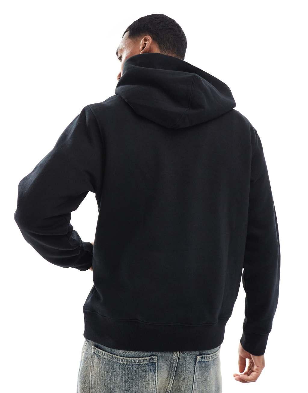 Jack & Jones Premium oversized 400gsm heavyweight hoodie in black  Product Image