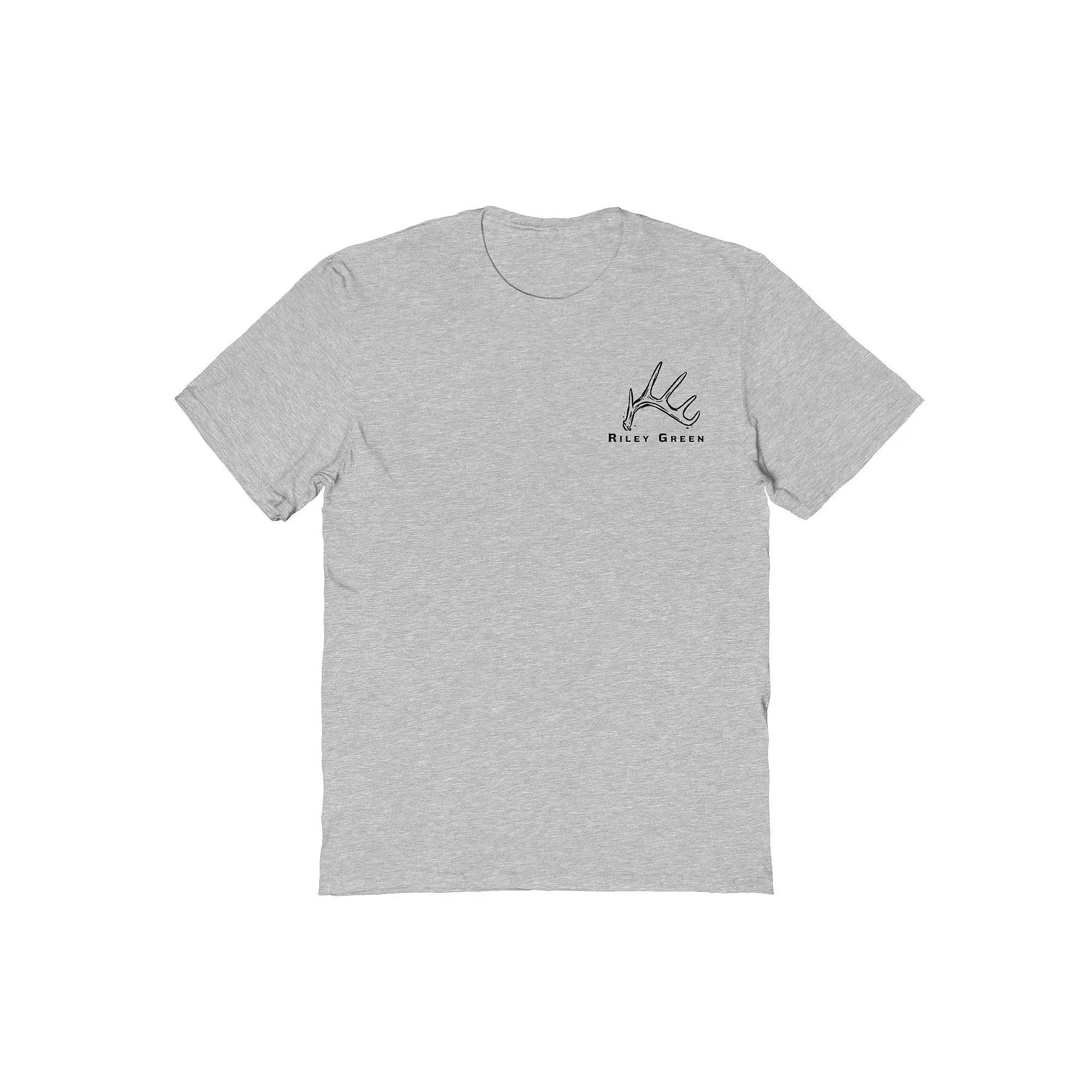 Men's Riley Green Deer Dogger LC Graphic Tee, Size: Medium, Sport Gray Product Image