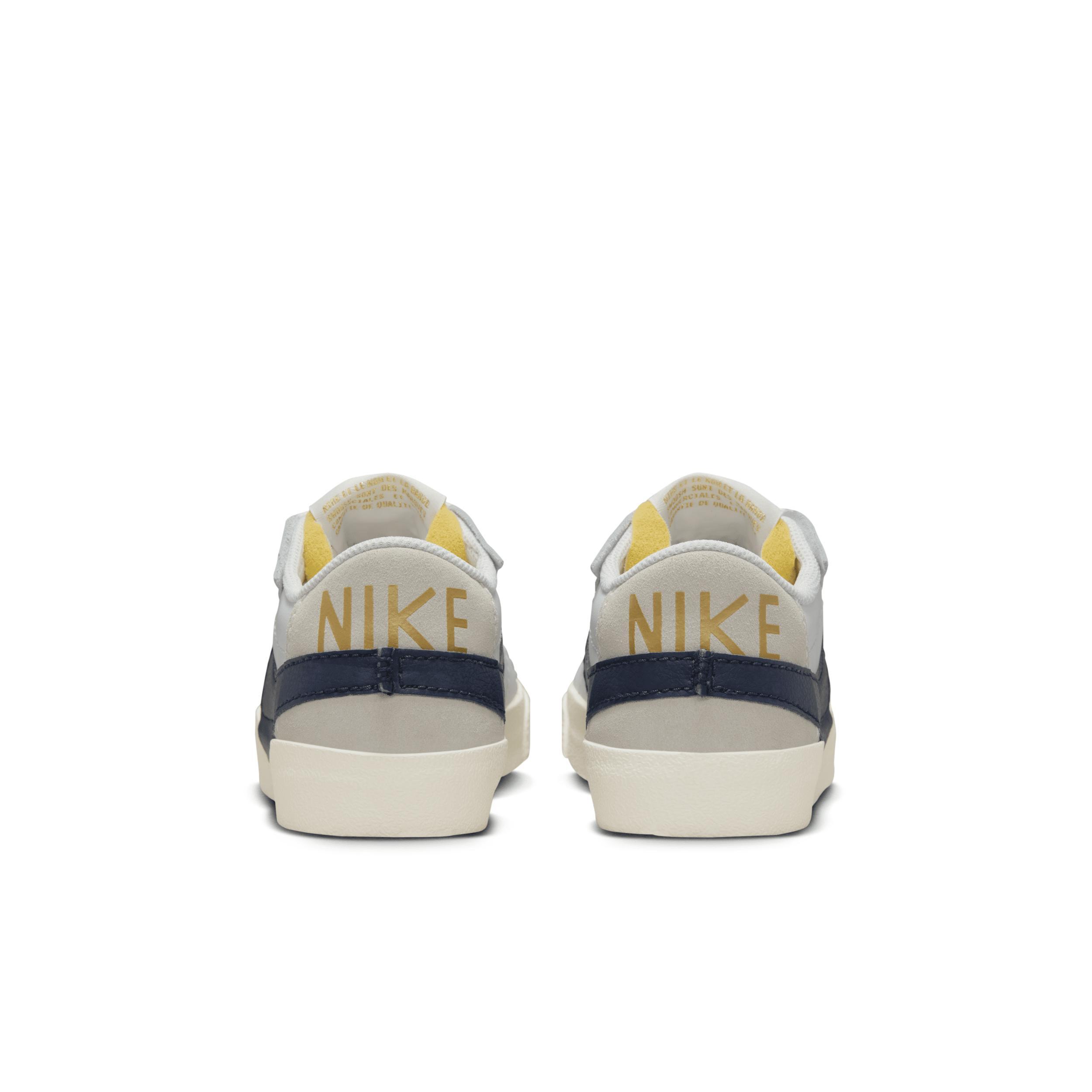 Nike Womens Blazer Low 77 Jumbo Oly - Basketball Shoes Summit White/Obsidian/Sail Product Image
