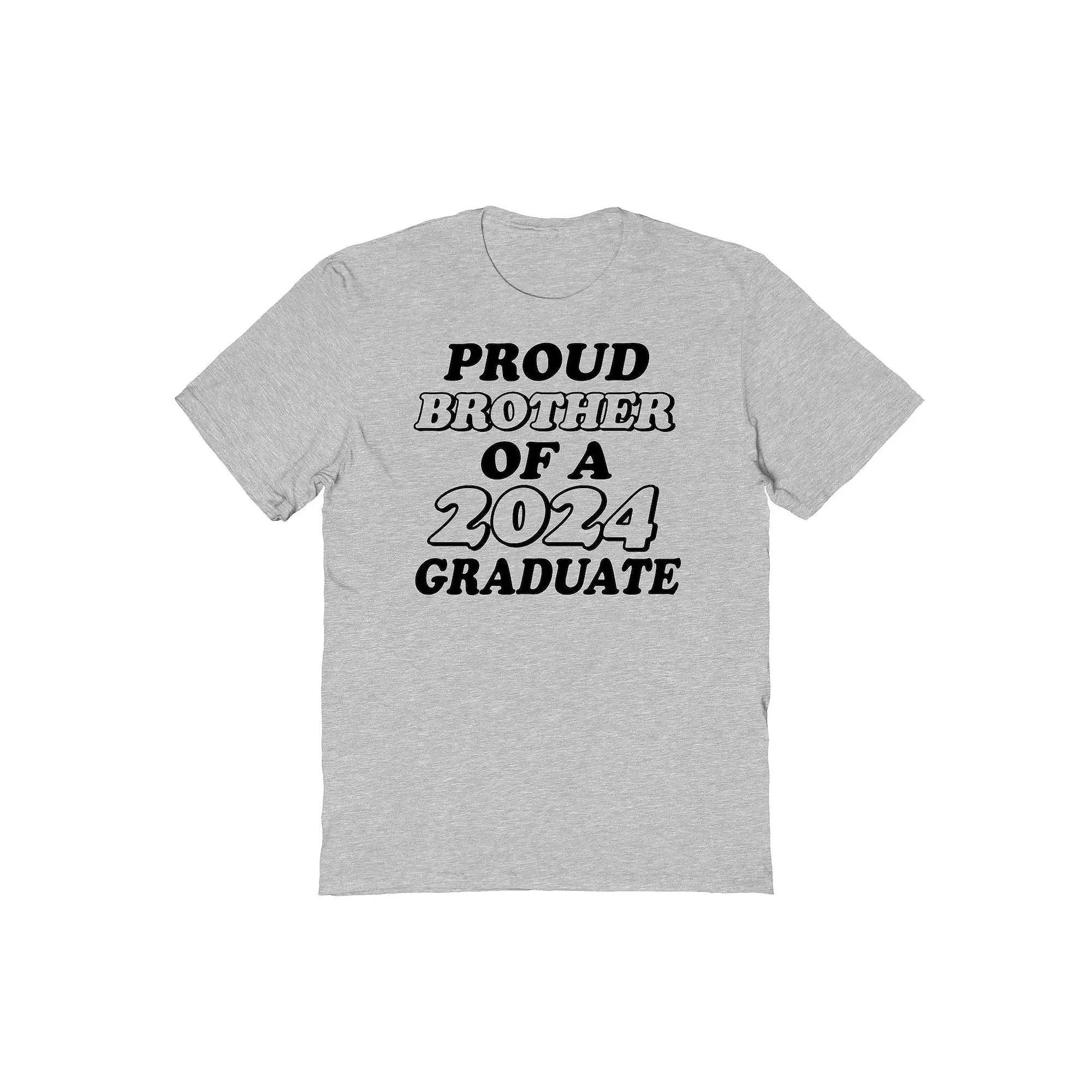 Mens COLAB89 by Threadless Proud Brother Of A 2024 Graduate Graphic Tee Product Image