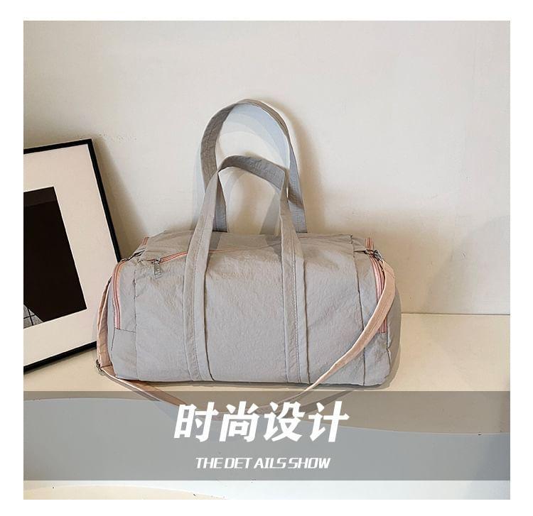 Lettering Applique Duffle Bag Product Image