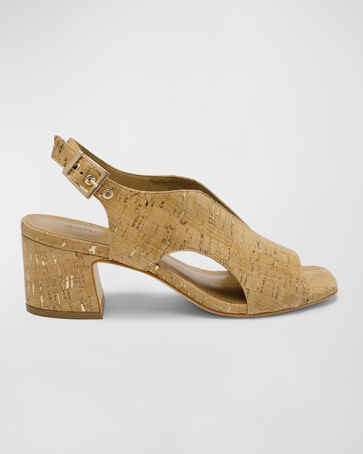 Womens Bedford Cork Mid Heel Sandals Product Image