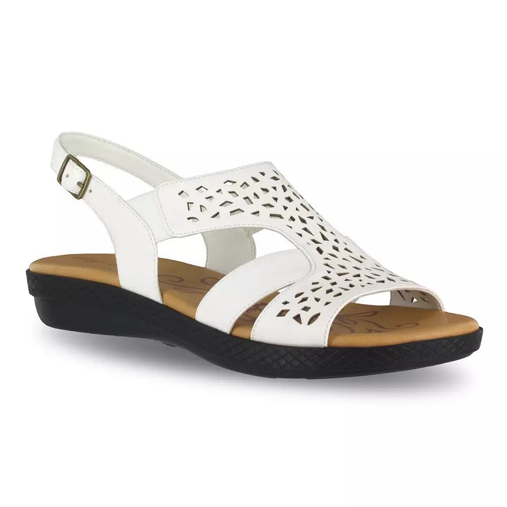 Easy Street Bolt Women's Sandals, Size: 8 Wide, White Product Image