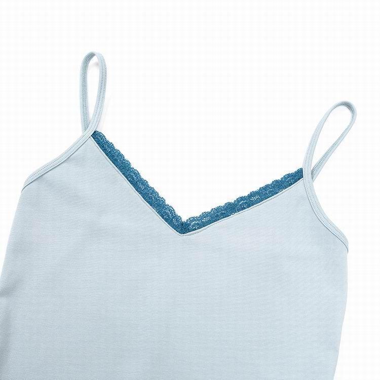 V-Neck Lace Trim Crop Camisole Product Image