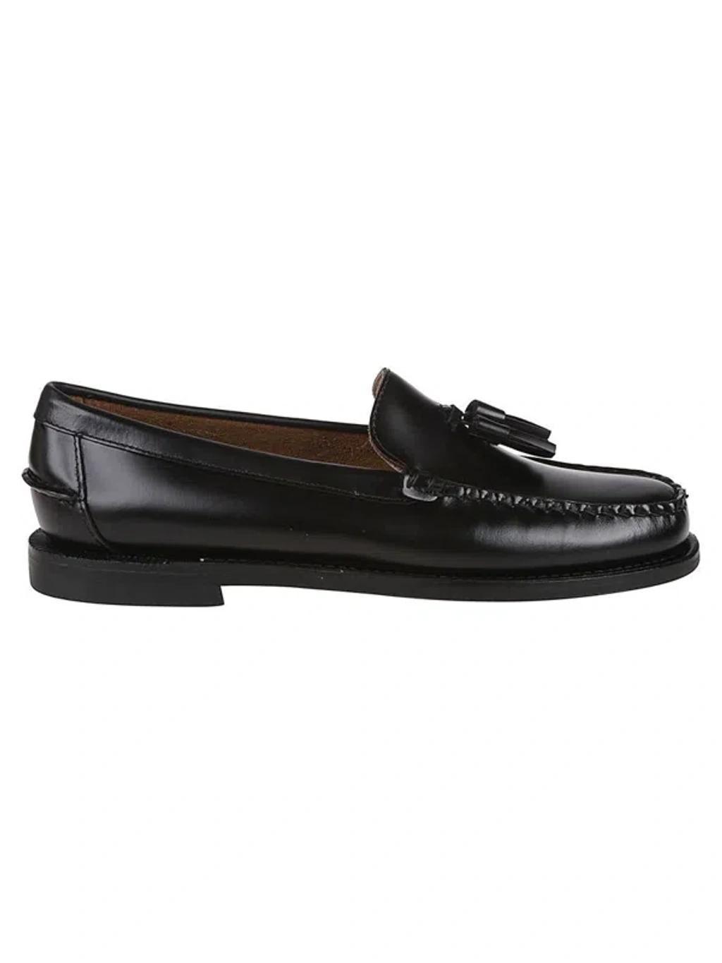 SEBAGO Tassel-detail Leather Loafers In 902 Black Product Image