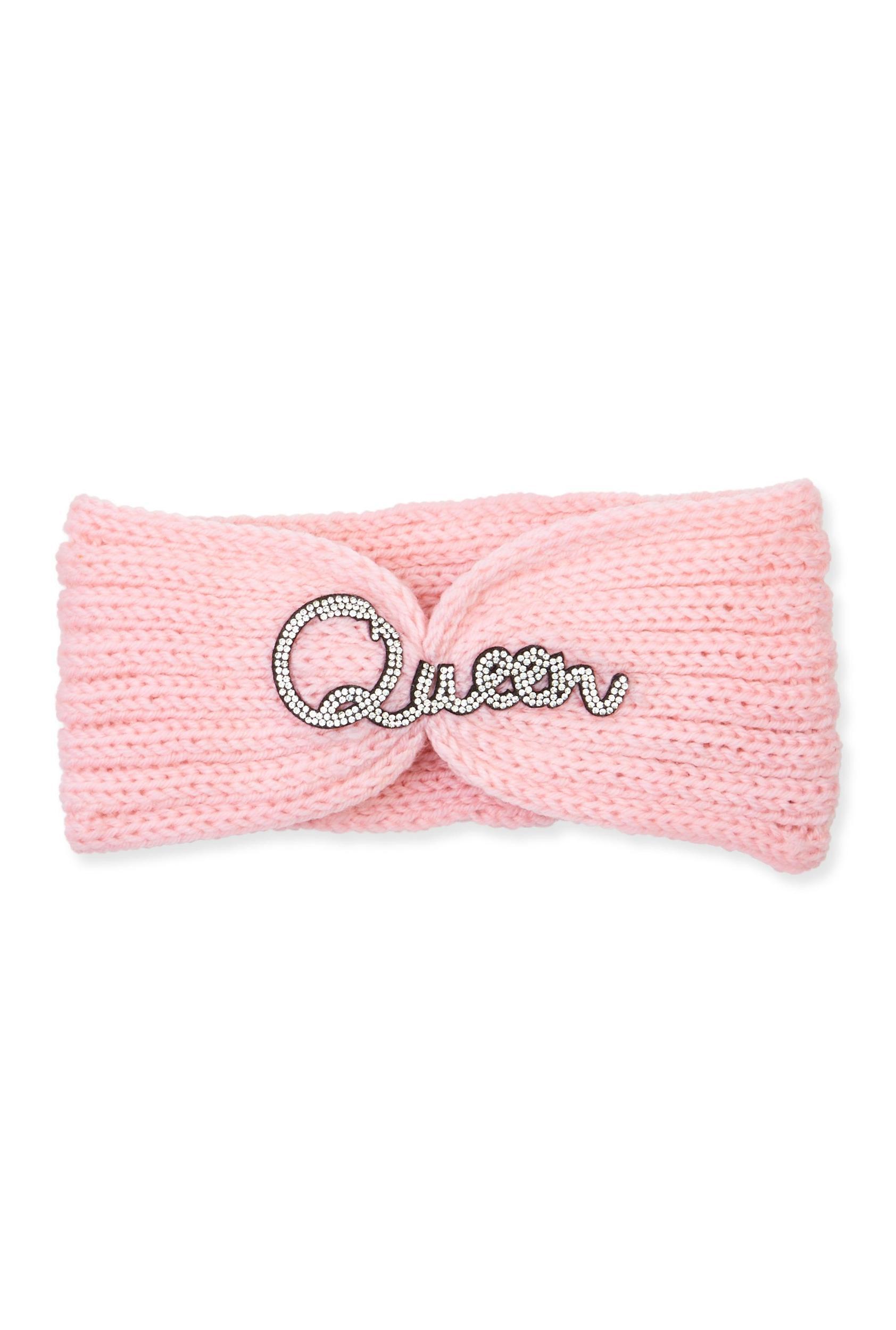 Queen Rhinestone Crochet Headband Female Product Image