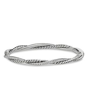 David Yurman Sterling Silver Petite Infinity Bracelet with Diamonds Product Image