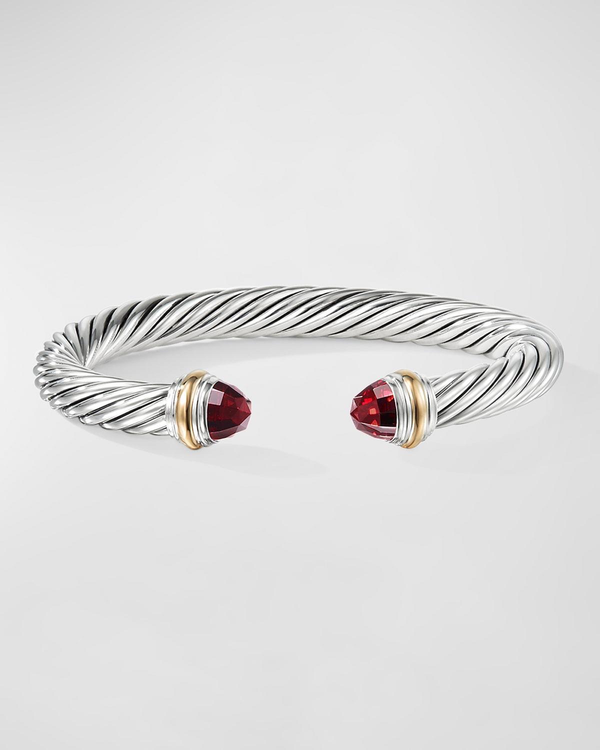 David Yurman Cable Classics Bracelet with Prasiolite and 14K Yellow Gold Product Image