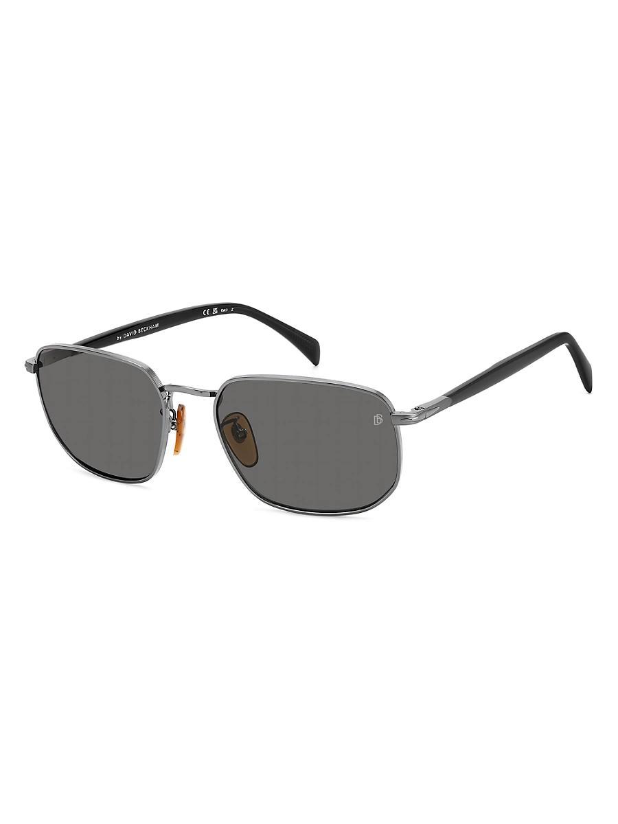 Mens Polarized Metal Rectangle Sunglasses Product Image