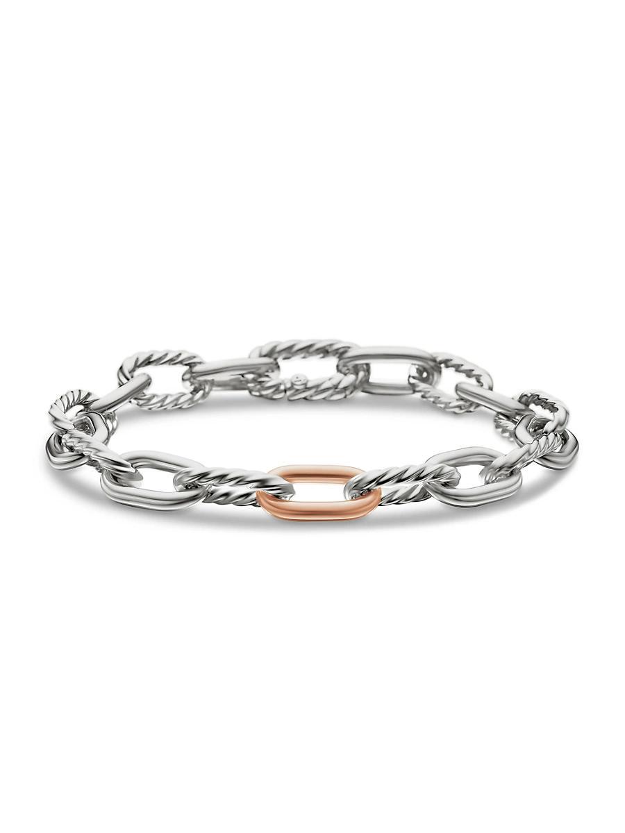 Womens DY Madison Chain Bracelet with 18K Rose Gold Product Image