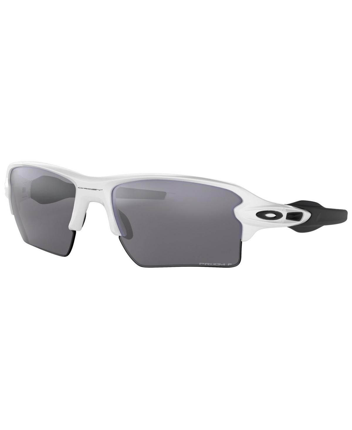 Oakley Mens OO9188 Flak 2.0 XL 59mm Rectangle Sunglasses - Polished White/Prizm Field Product Image