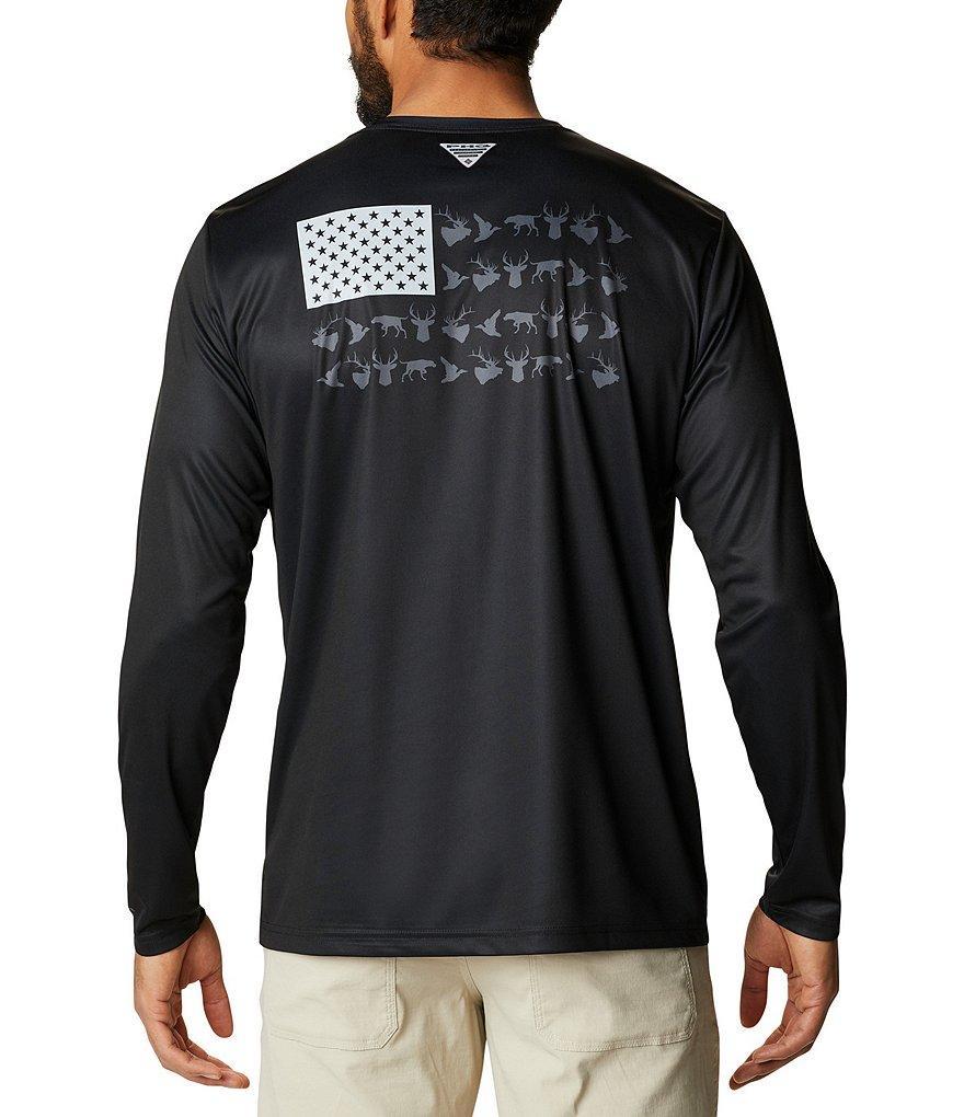 Columbia PHG Terminal Shot Game Flag Performance Long Sleeve T-Shirt Product Image