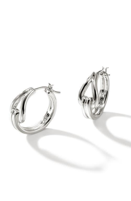 Womens Surf Surf Small Sterling Silver Hoop Earrings Product Image