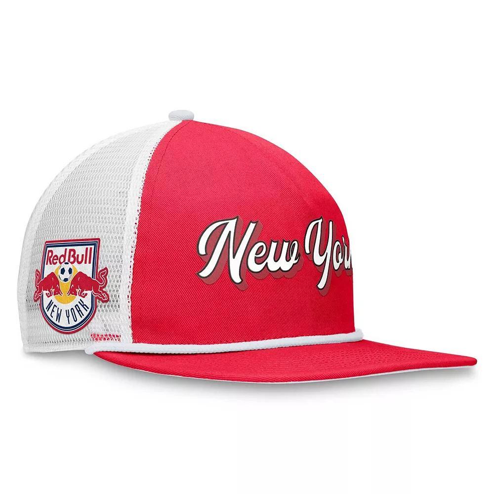 Men's Fanatics Branded Red/White New York Red Bulls True Classic Golf Snapback Hat Product Image