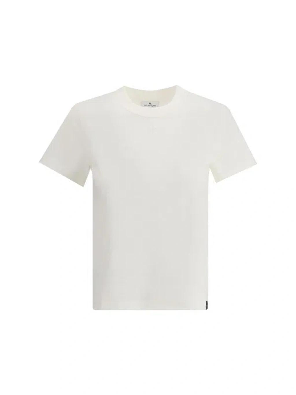 COURRÈGES T-shirt With Logo In White Product Image