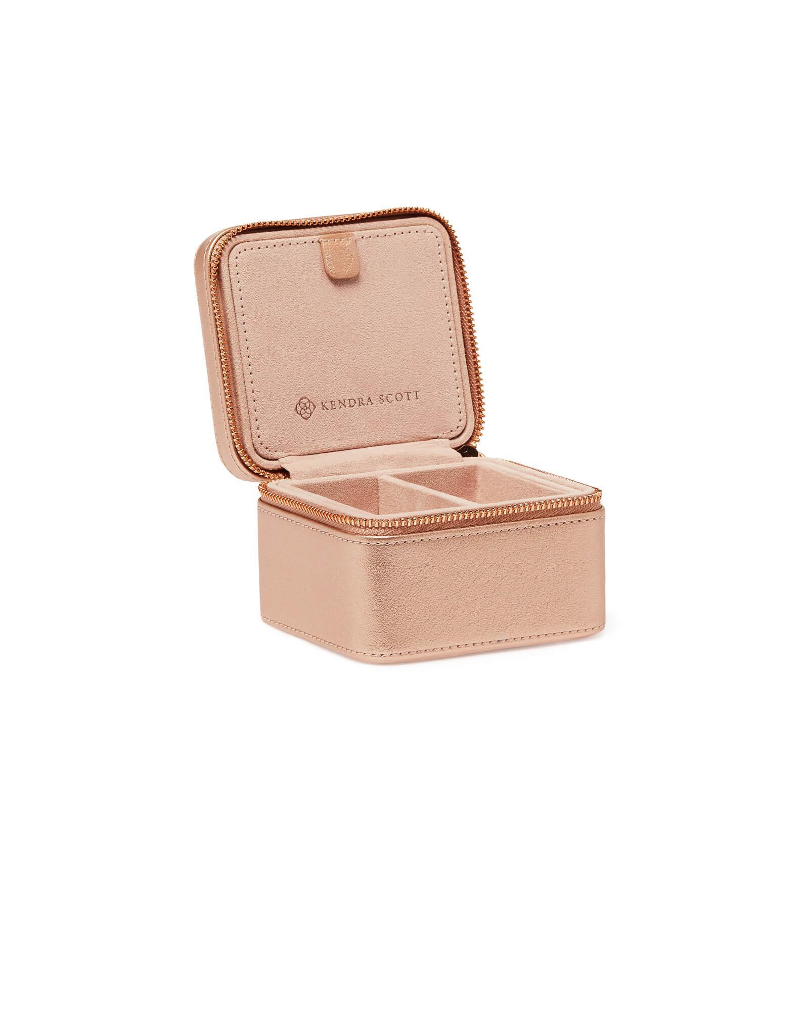 Medium Travel Jewelry Case in Rose Gold Product Image