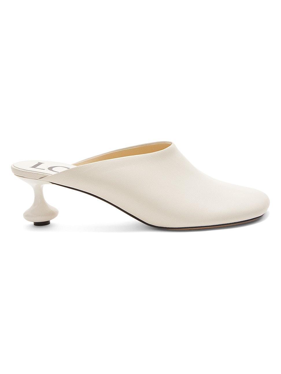 Womens Toy 45MM Leather Mules Product Image