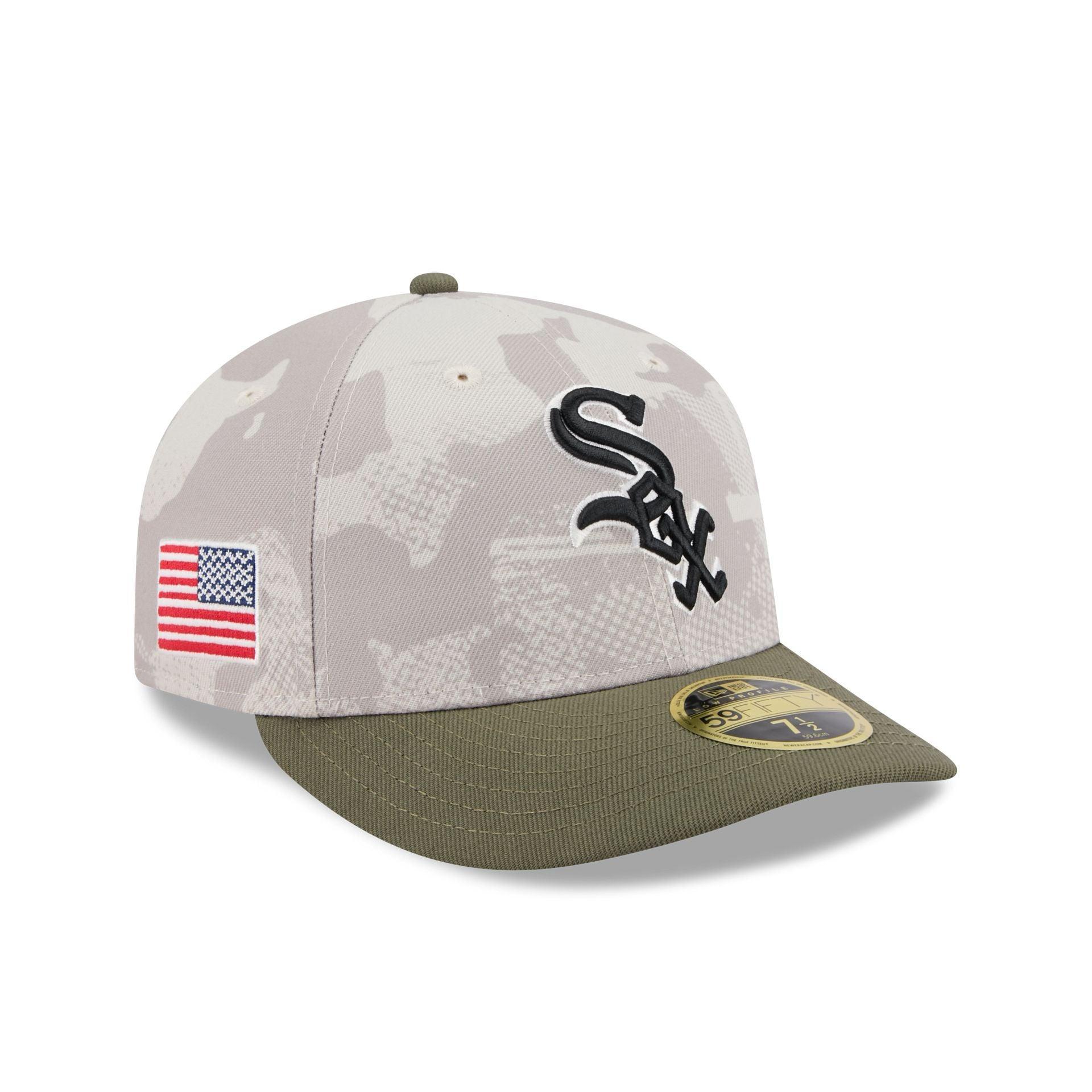 Chicago White Sox Armed Forces Day 2025 Low Profile 59FIFTY Fitted Hat Male Product Image