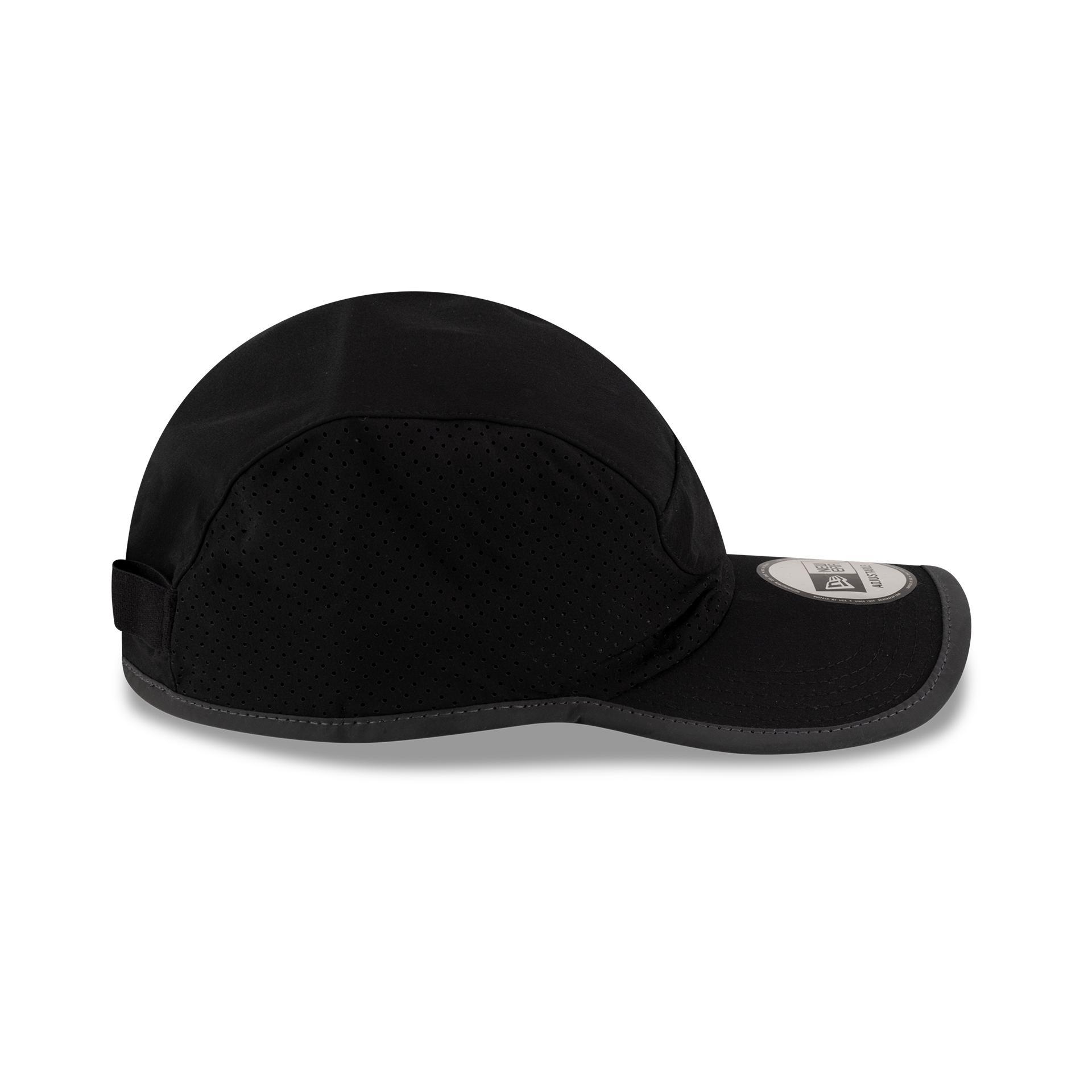 New Era Branded Train Performance Black Runner Hat Male Product Image