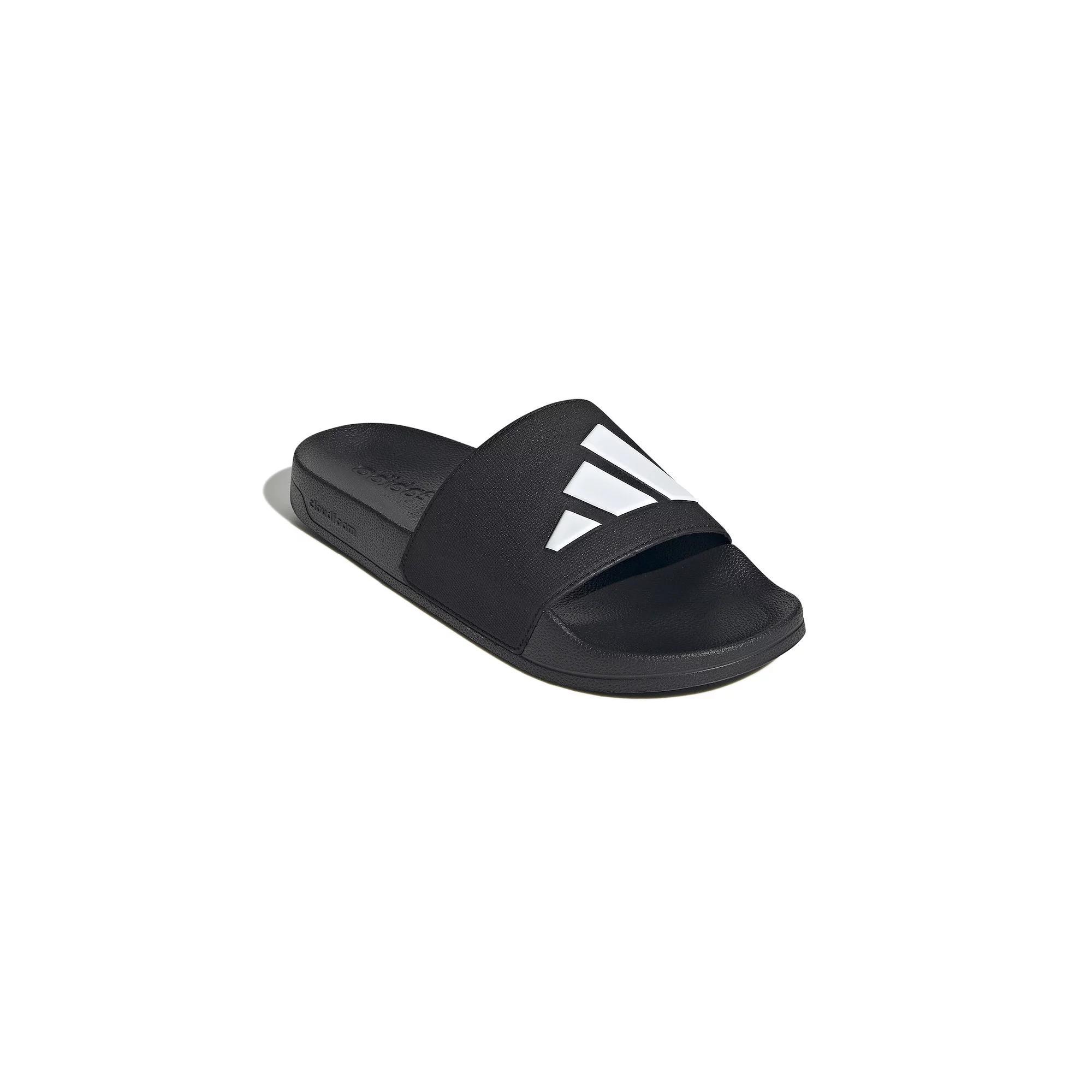 adidas Adilette Men's Slide Sandals, Size: 13, Black White Black Product Image