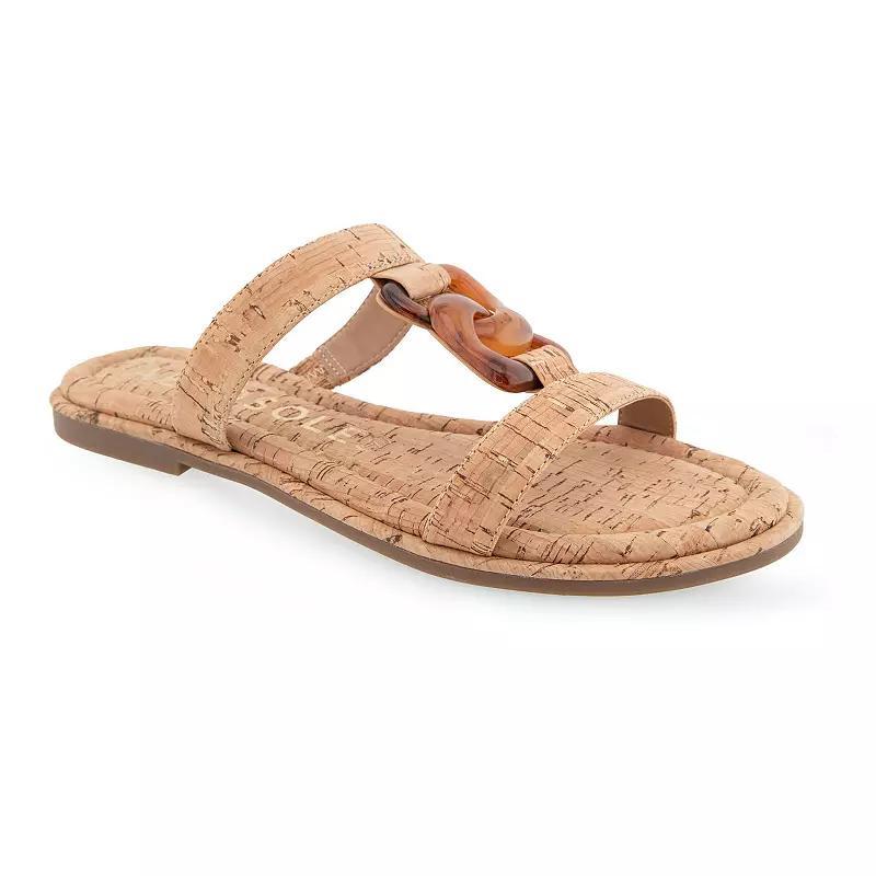 Aerosoles Geraldine Women's Slide Sandals, Size: 7.5, Brown Combo Product Image