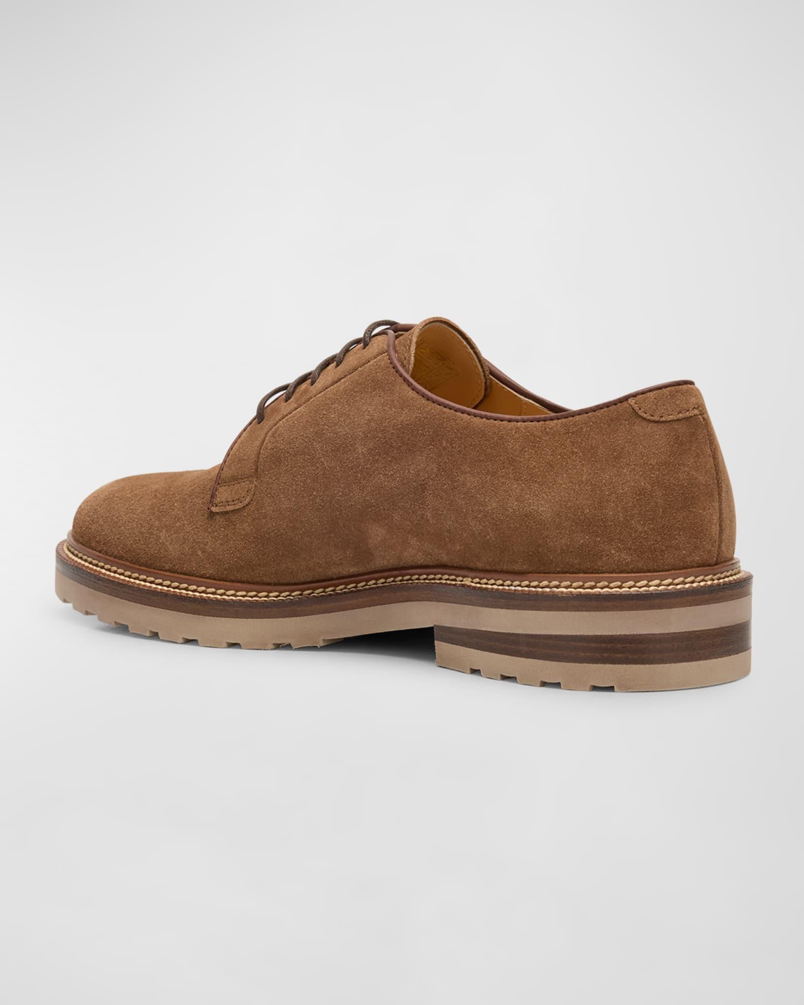 Men's Suede Derby Shoes Product Image