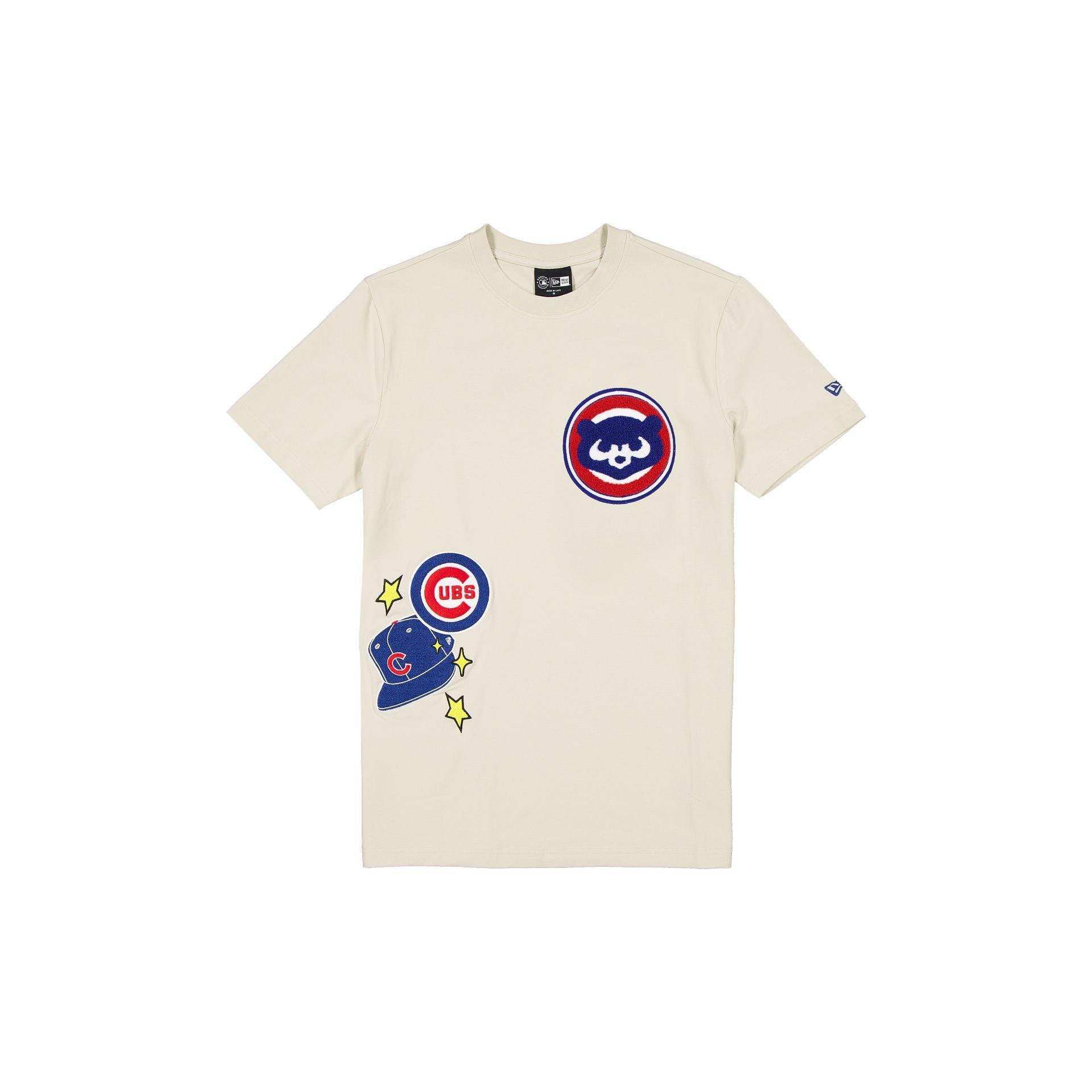 Chicago Cubs Stone Logo Select T-Shirt Male Product Image