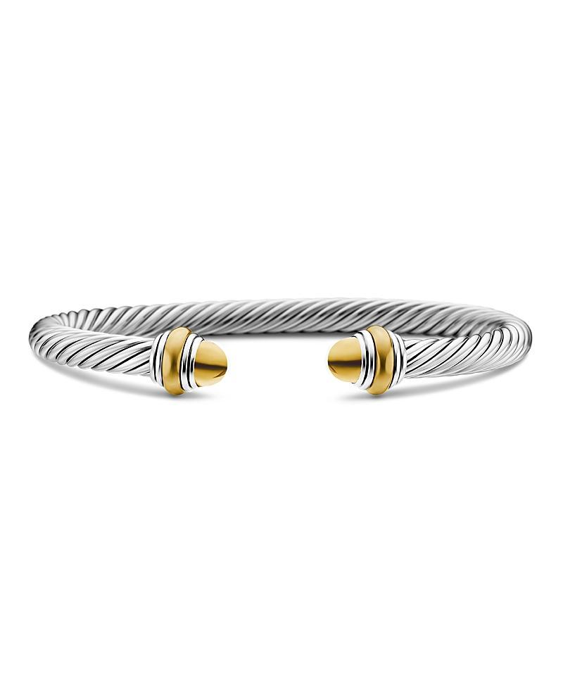 David Yurman Cable Classics Bracelet with Blue Topaz and Gold Product Image