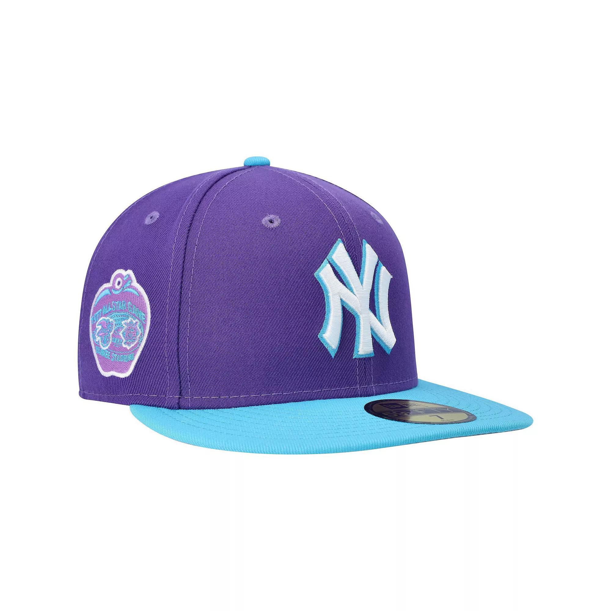 Men's New Era Purple New York Yankees Vice 59FIFTY Fitted Hat, Size: 7 1/8 Product Image