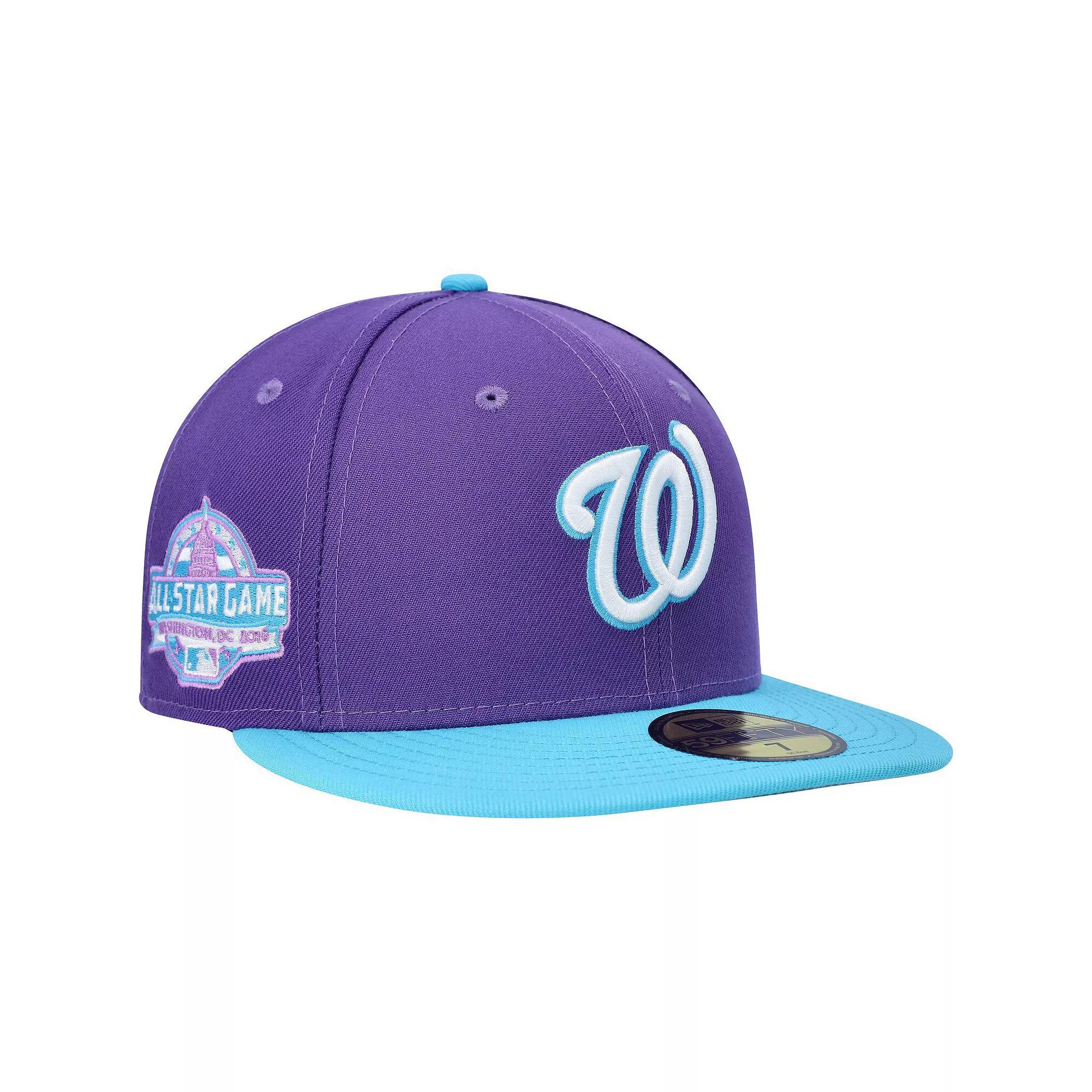 Men's New Era Purple Washington Nationals Vice 59FIFTY Fitted Hat, Size: 7 1/2 Product Image
