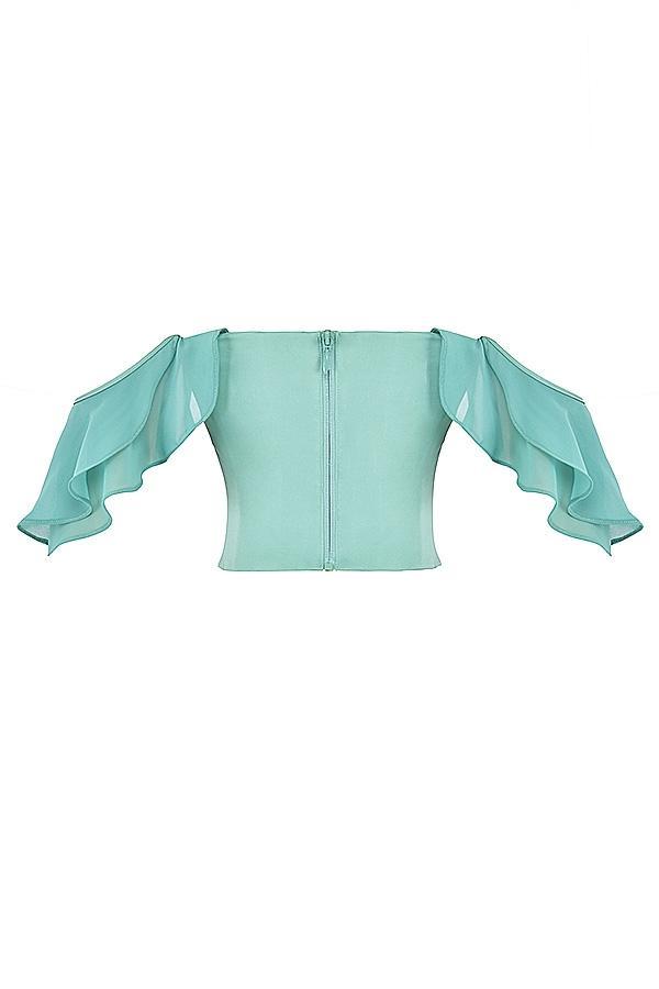 Lila Jade Ruffle Maxi Skirt Product Image