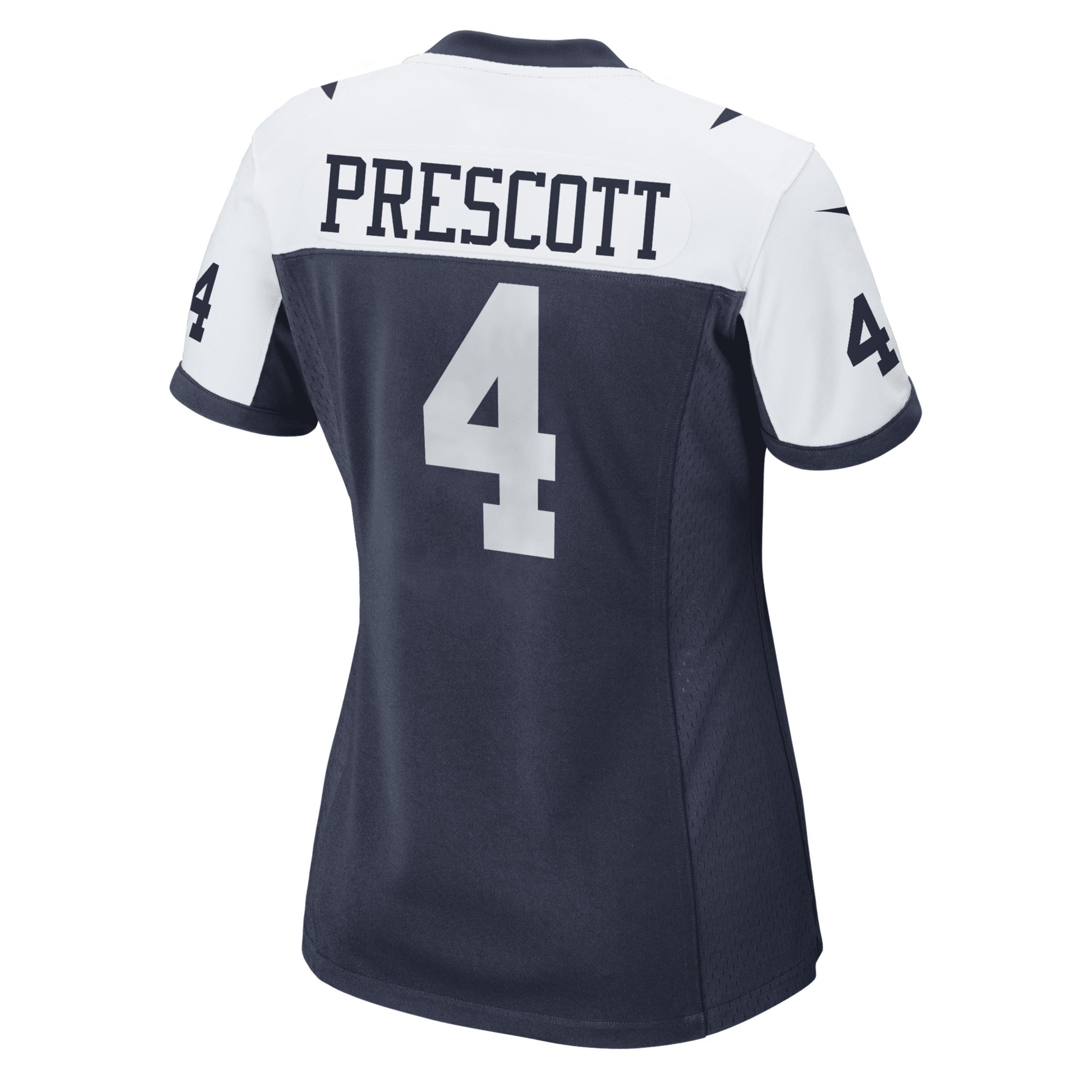 Womens Nike Dak Prescott Dallas Cowboys Alternate Game Team Jersey Blue Product Image