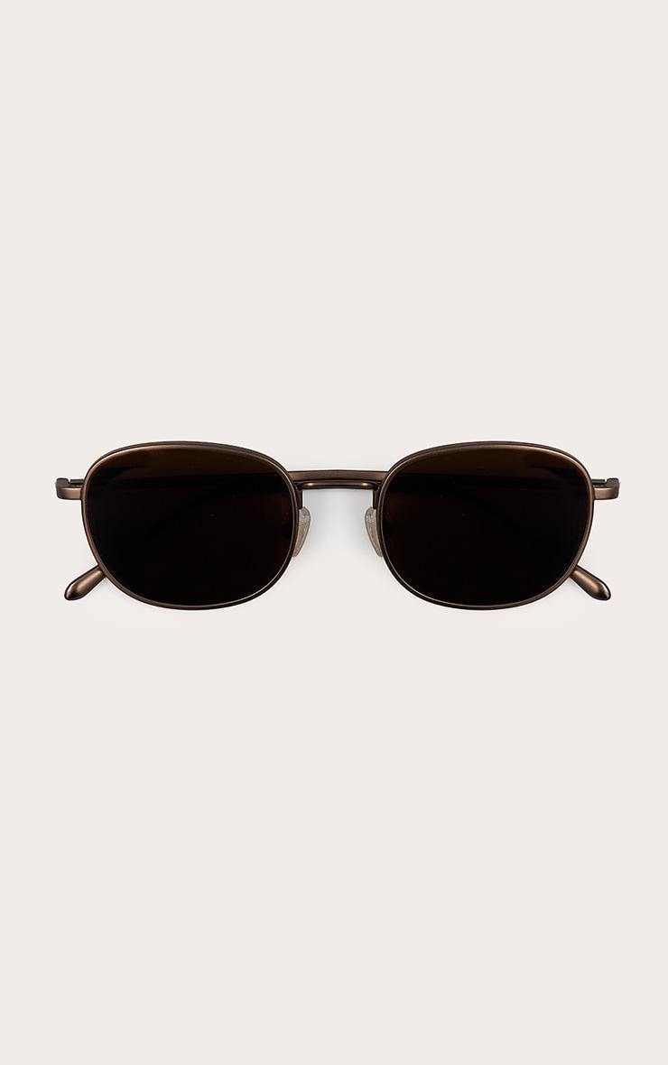 A.KJÆRBEDE Hello Sunglasses - Matte Brown  Product Image