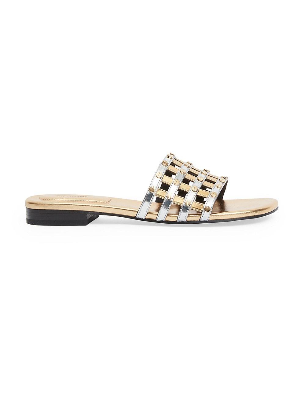 Simkhai Womens Rivet Flat Sandals Product Image