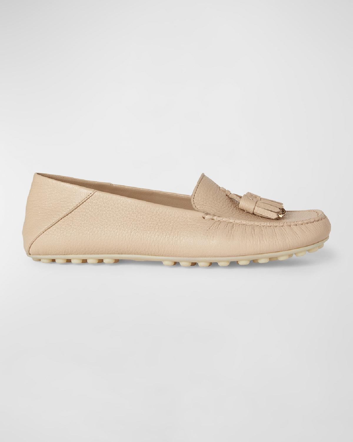 Leather Tassel Moccasin Driver Loafers Product Image