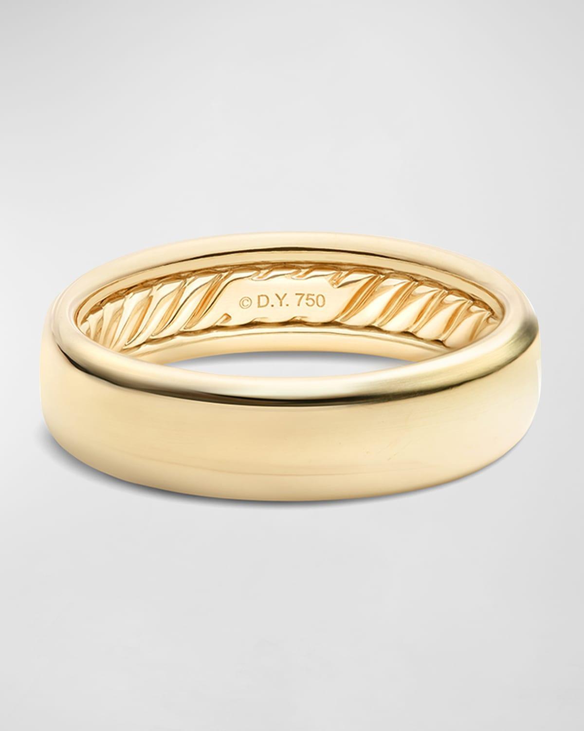 David Yurman Men s Classic Band Ring in 18K Yellow Gold Product Image