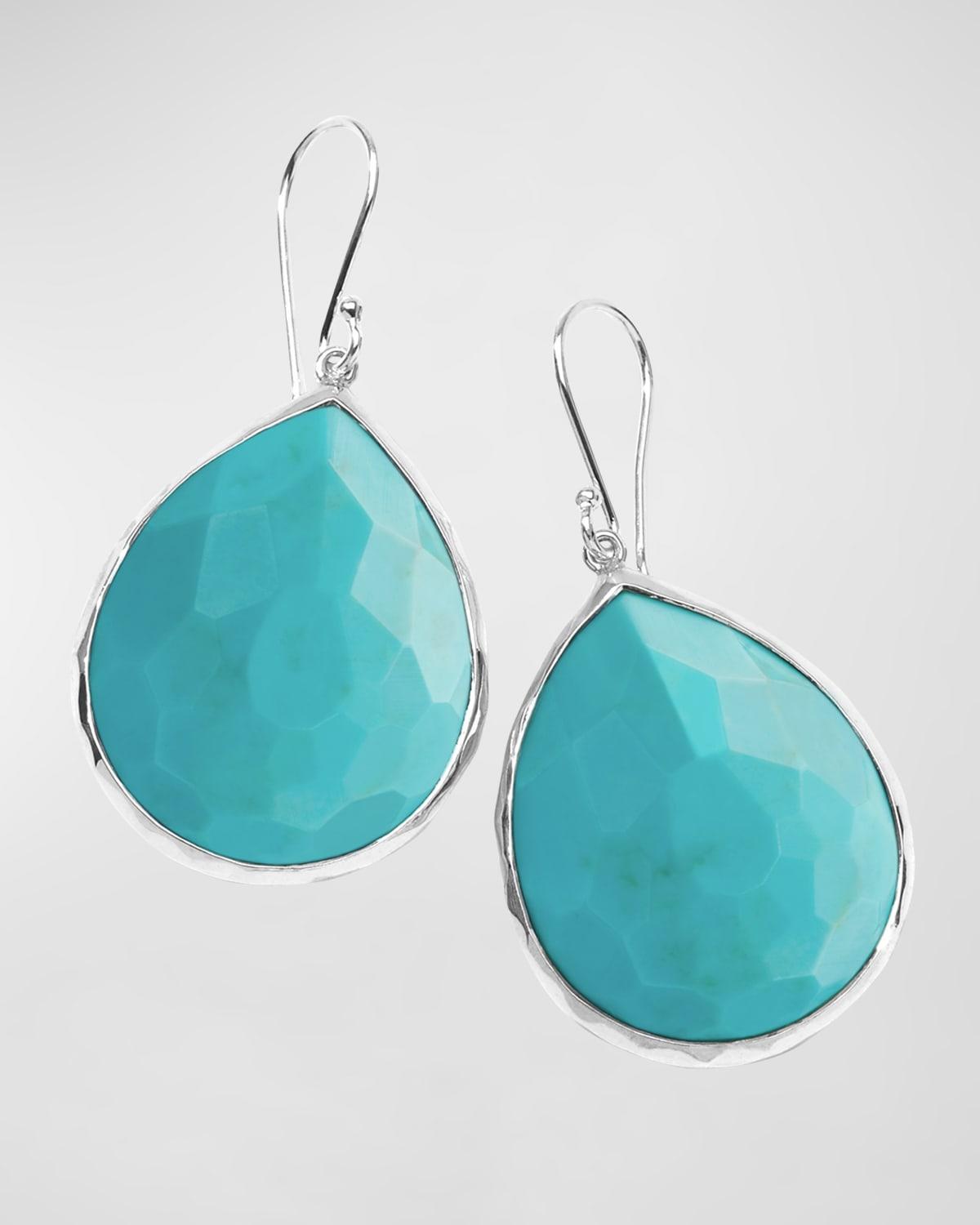 Womens Rock Candy Large Sterling Silver & Triplet Teardrop Earrings Product Image