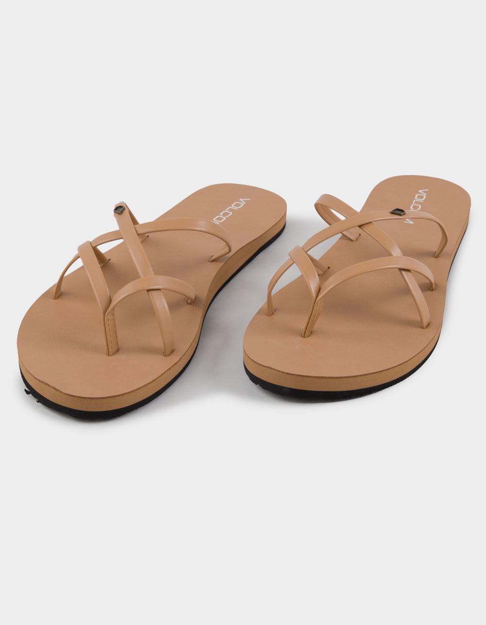 VOLCOM New School II Womens Thong Sandals - BLACK Product Image