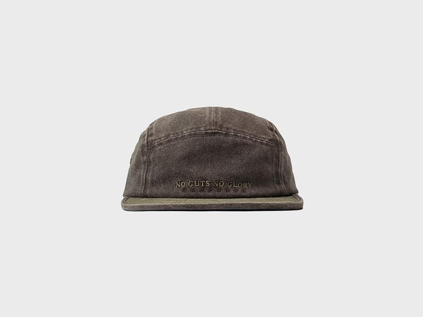 Letter Embroidered Corduroy Cap Product Image