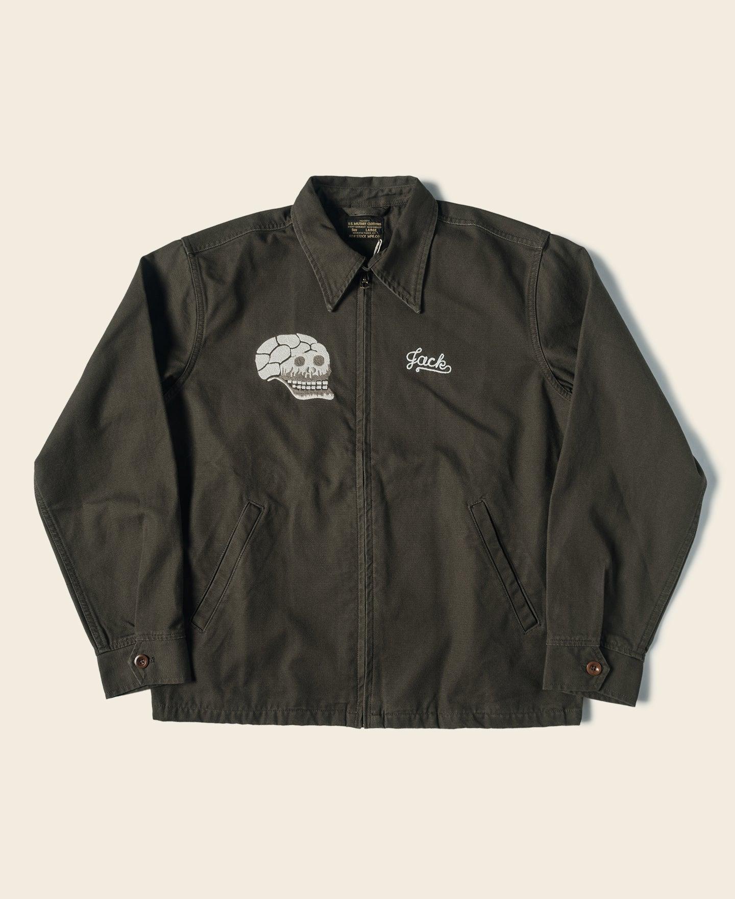 Skull Embroidery Vietnam Souvenir Jacket Product Image