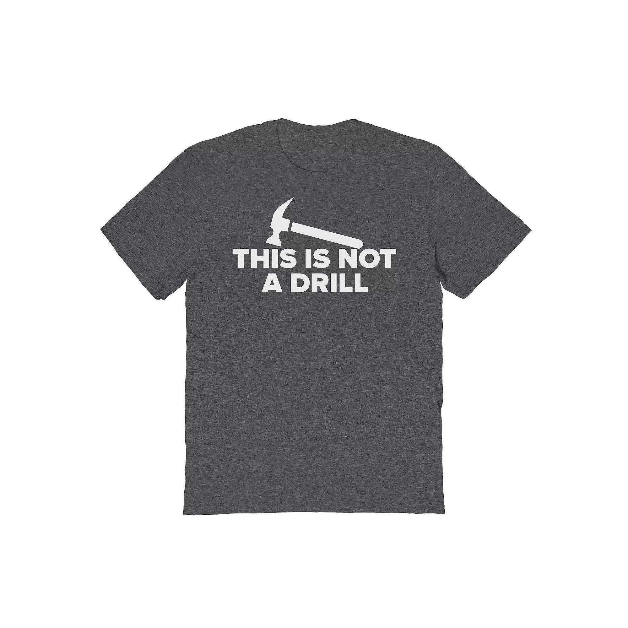 Mens COLAB89 by Threadless Drill Fathers Day Graphic Tee Dark Grey Product Image